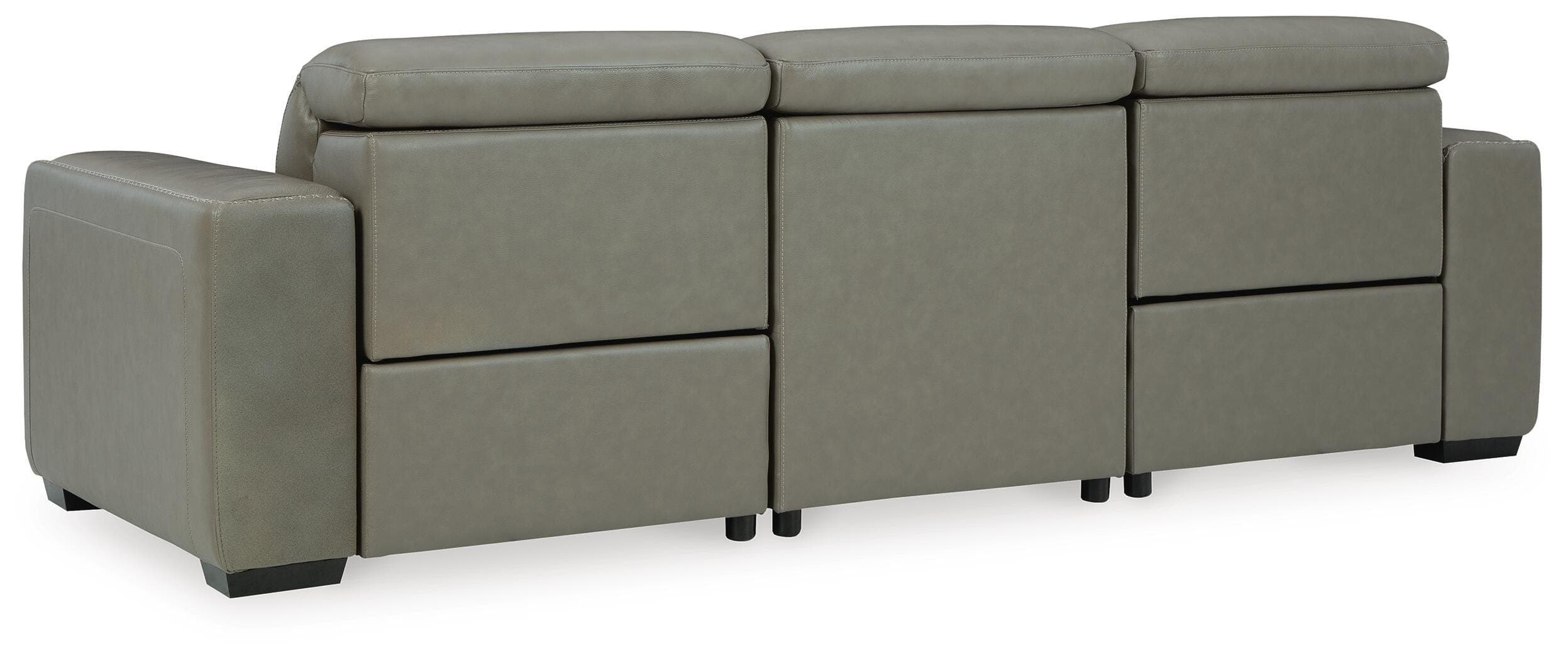 Correze 3-Piece Power Reclining Sectional Sofa — Black/Gray — view 6