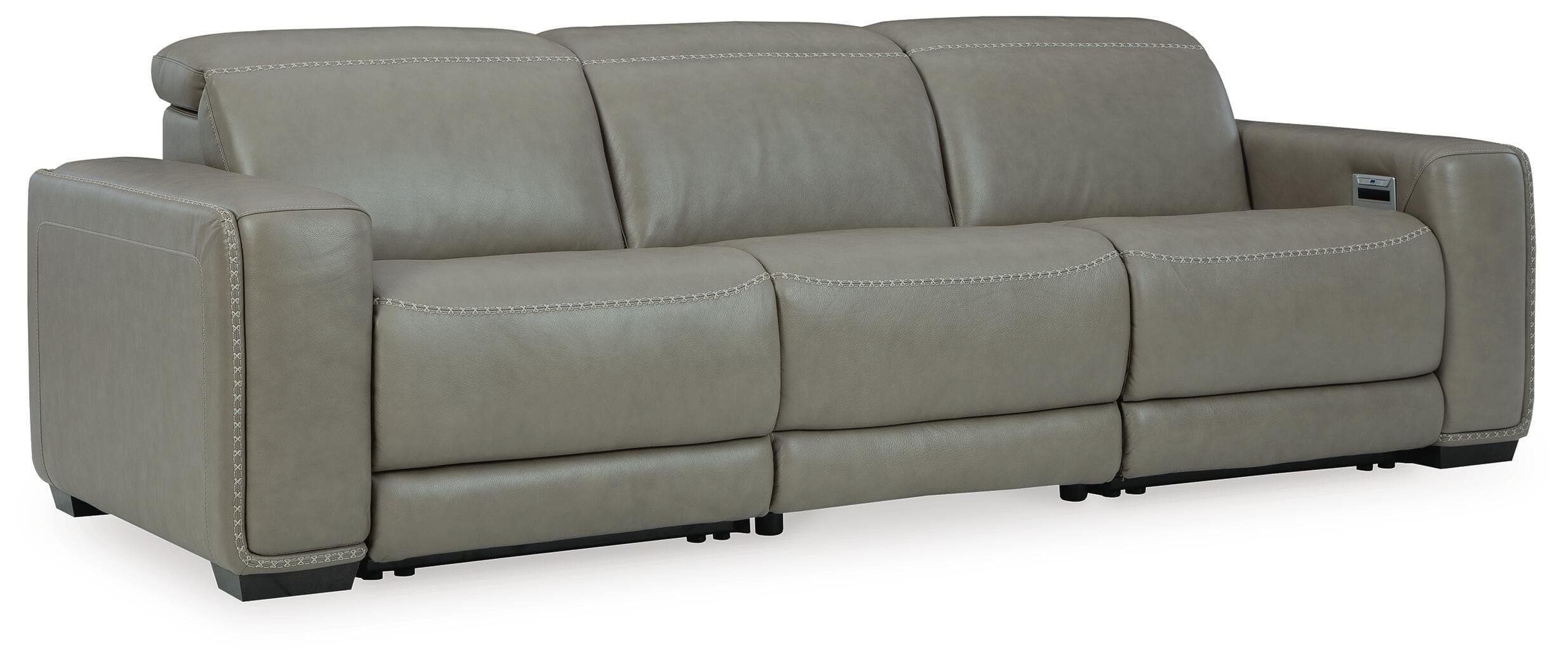 Correze 3-Piece Power Reclining Sectional Sofa — Black/Gray — view 3
