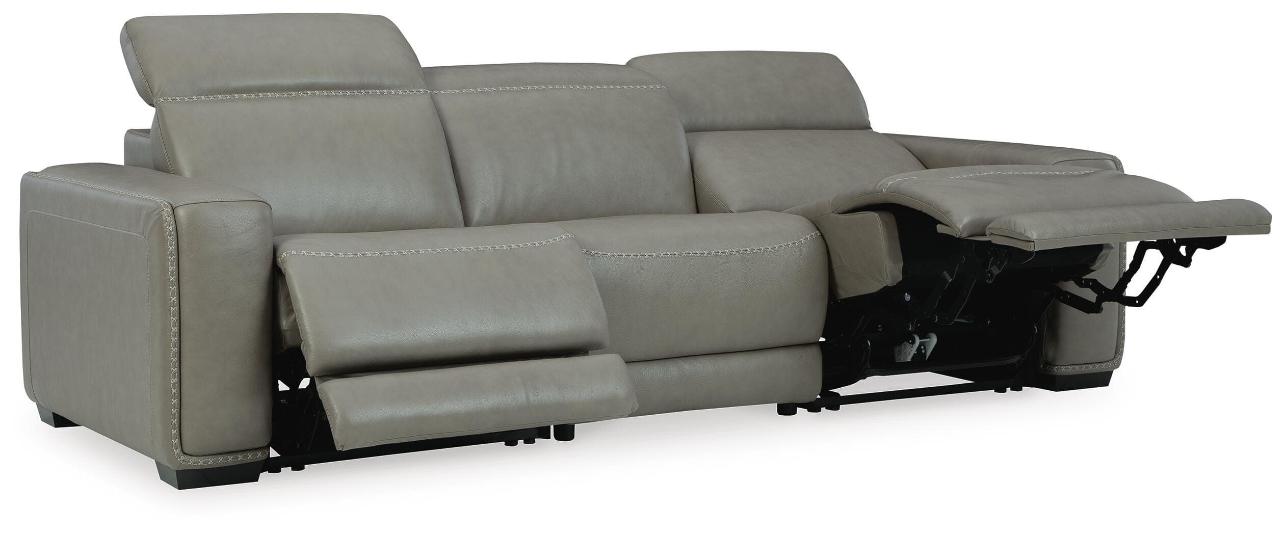 Correze 3-Piece Power Reclining Sectional Sofa — Black/Gray — view 4