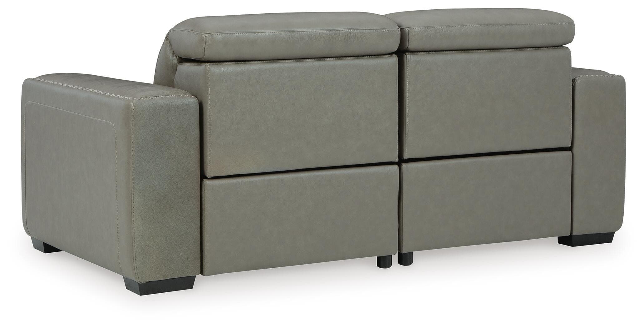 Correze 2-Piece Power Reclining Sectional — Black/Gray — view 5
