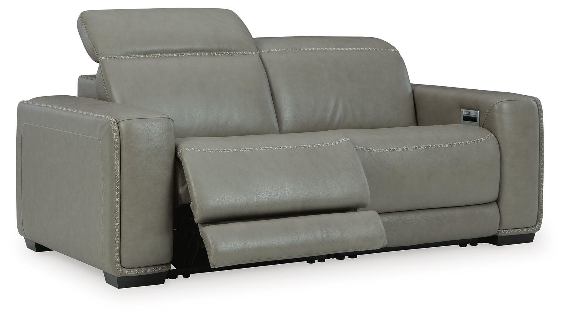 Correze 2-Piece Power Reclining Sectional — Black/Gray — view 3