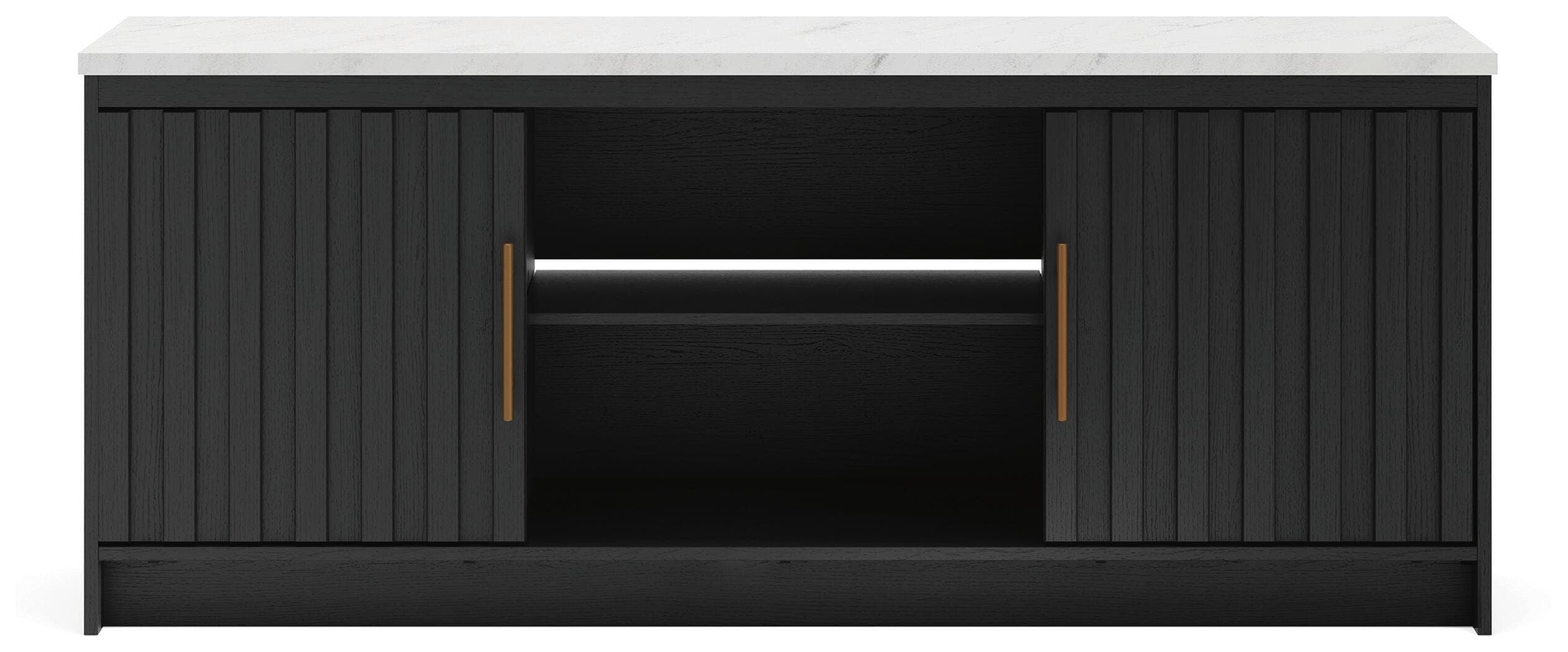 Cadmori 63" TV Stand — White & Black/Gray — view 6