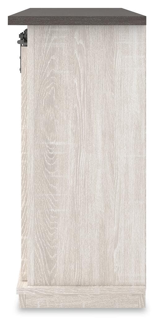 Dorrinson 54" TV Stand — White & Black/Gray — view 6