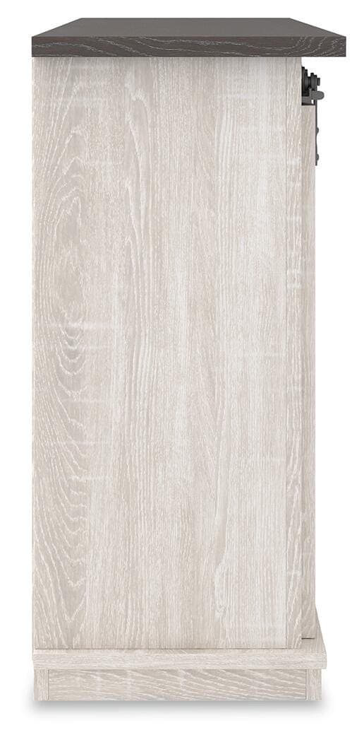 Dorrinson 54" TV Stand — White & Black/Gray — view 4