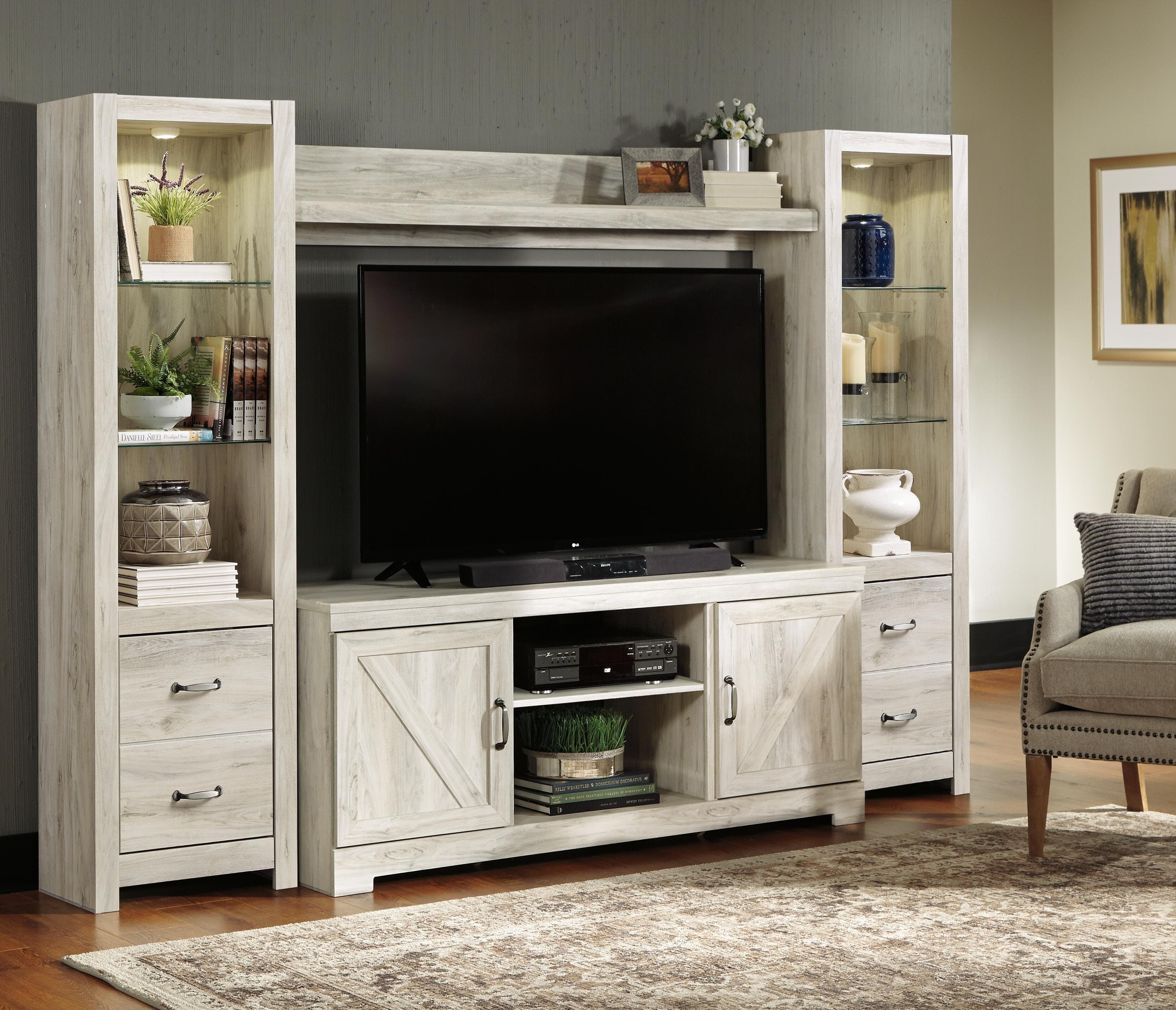 Bellaby 4-Piece Entertainment Center — White — view 7