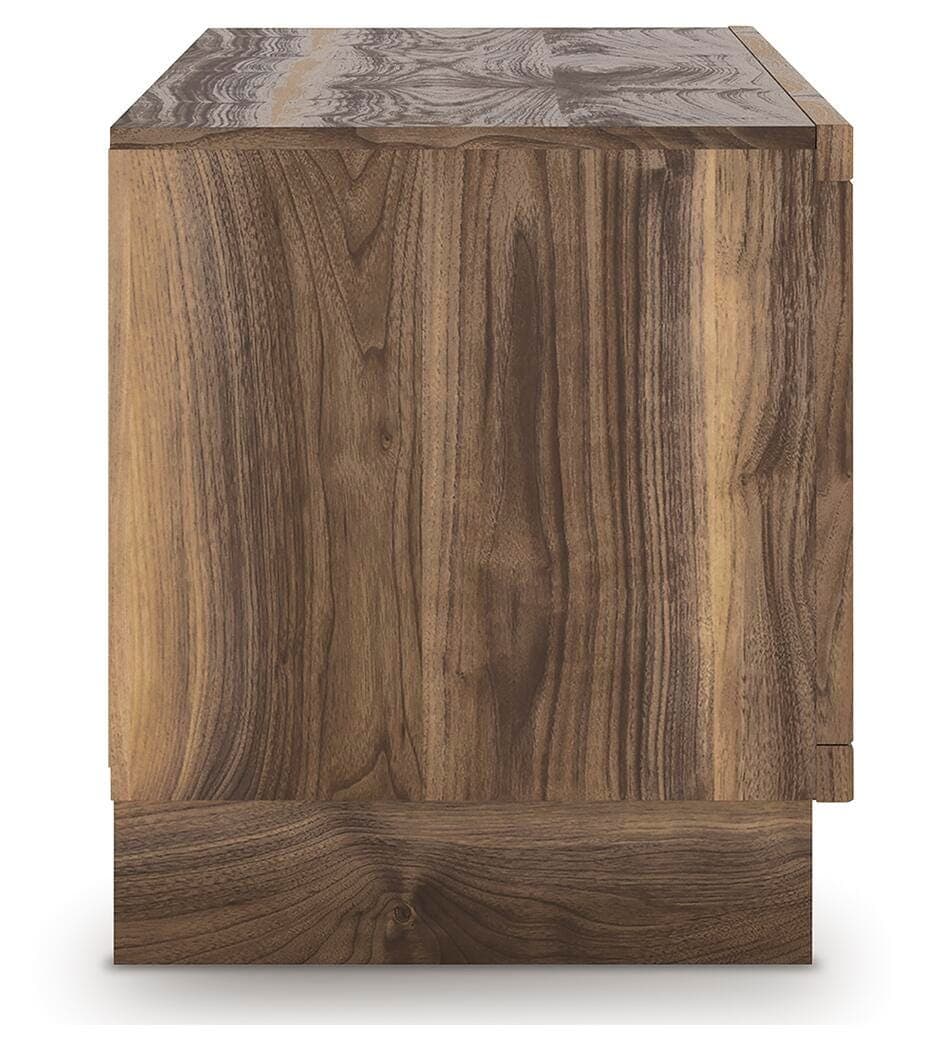 Zadilyn 72" TV Stand with Electric Fireplace — Brown/Beige — view 5