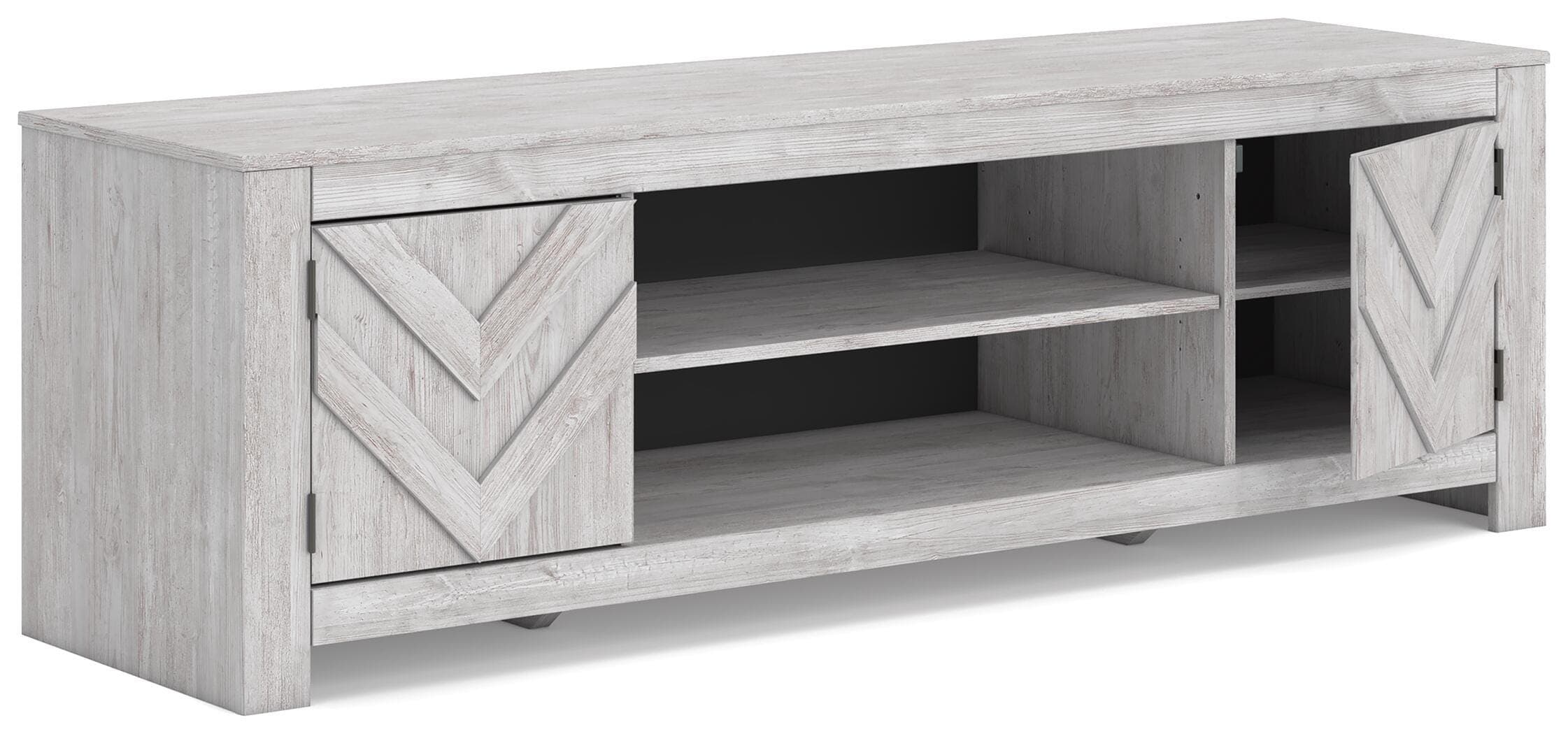 Cayboni 71" TV Stand — White — view 3