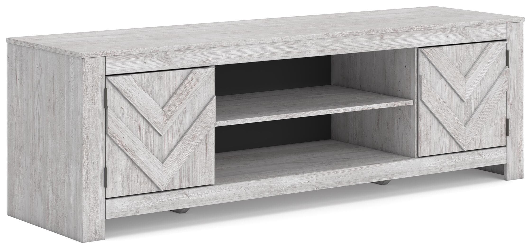 Cayboni 71" TV Stand — White — Elite Furniture Cincinnati