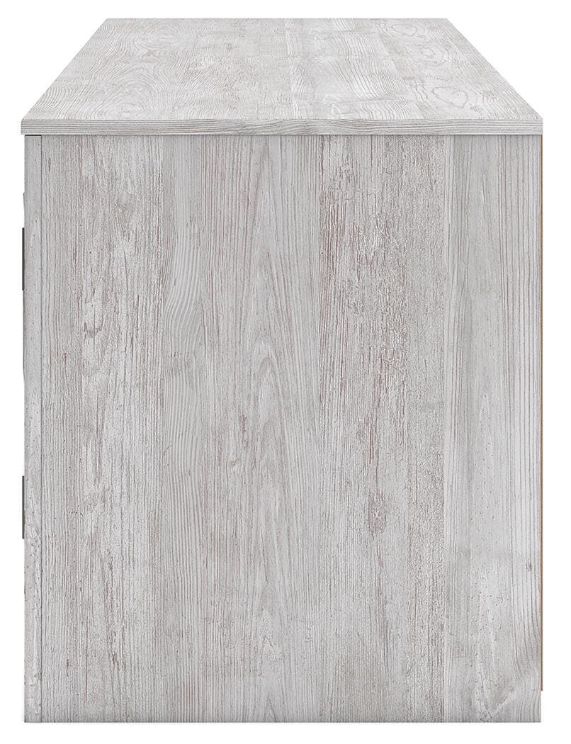 Cayboni 71" TV Stand with Electric Fireplace — Whitewash — view 5