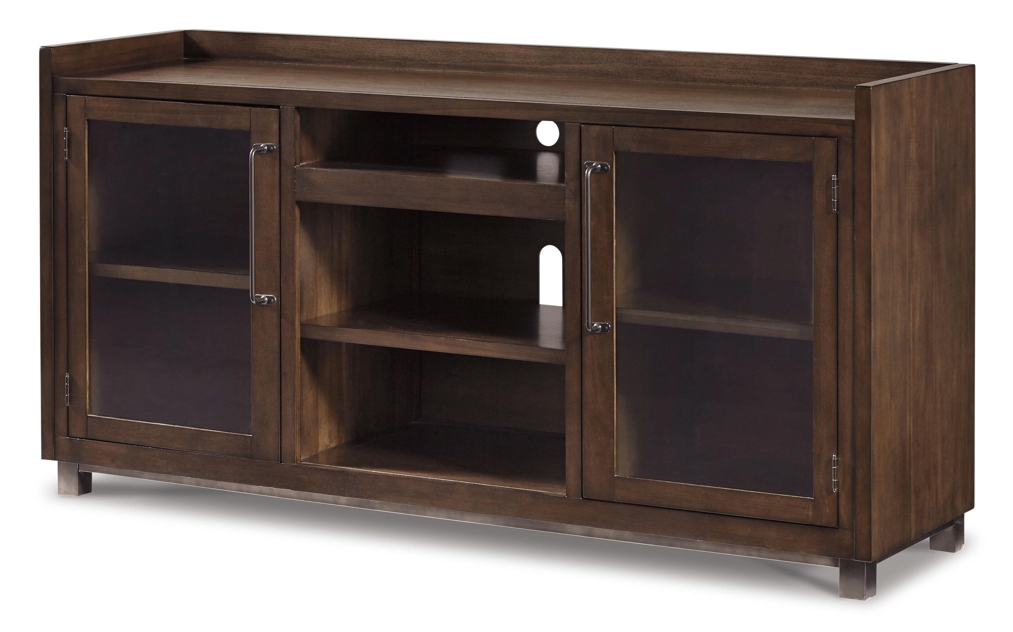 Starmore 70" TV Stand with Electric Fireplace — Brown/Beige — view 5