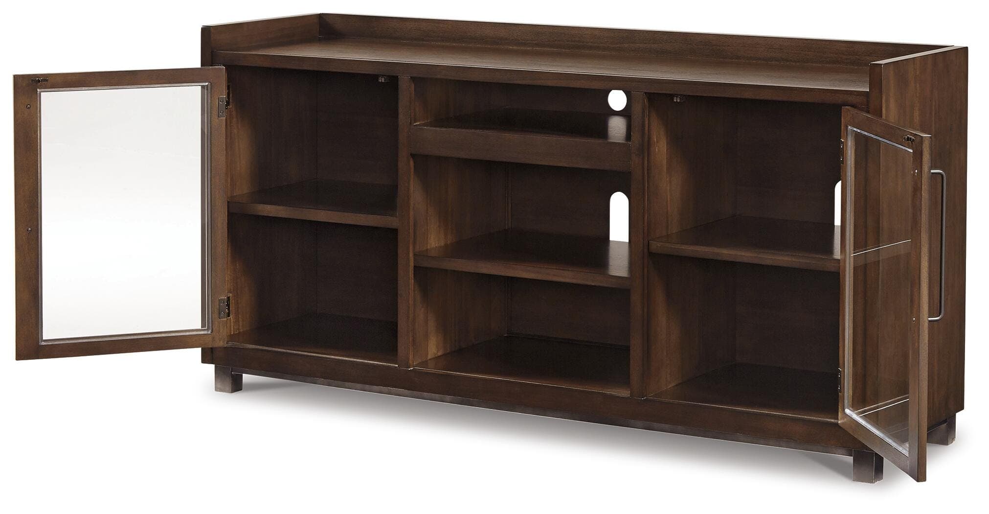 Starmore 70" TV Stand with Electric Fireplace — Brown/Beige — view 6