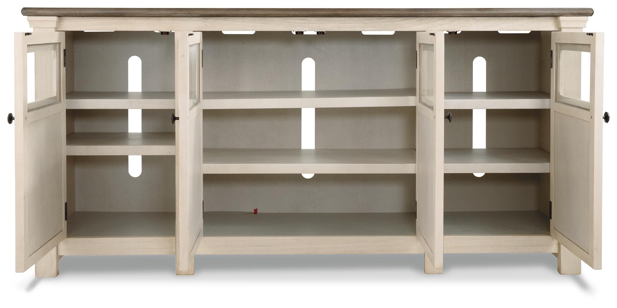 Bolanburg 74" TV Stand — White & Brown/Beige — view 6