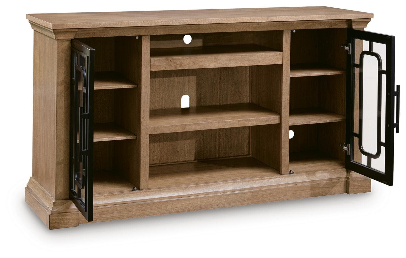 Wittenmyer 72" TV Stand — Black/Gray & Brown/Beige — view 3