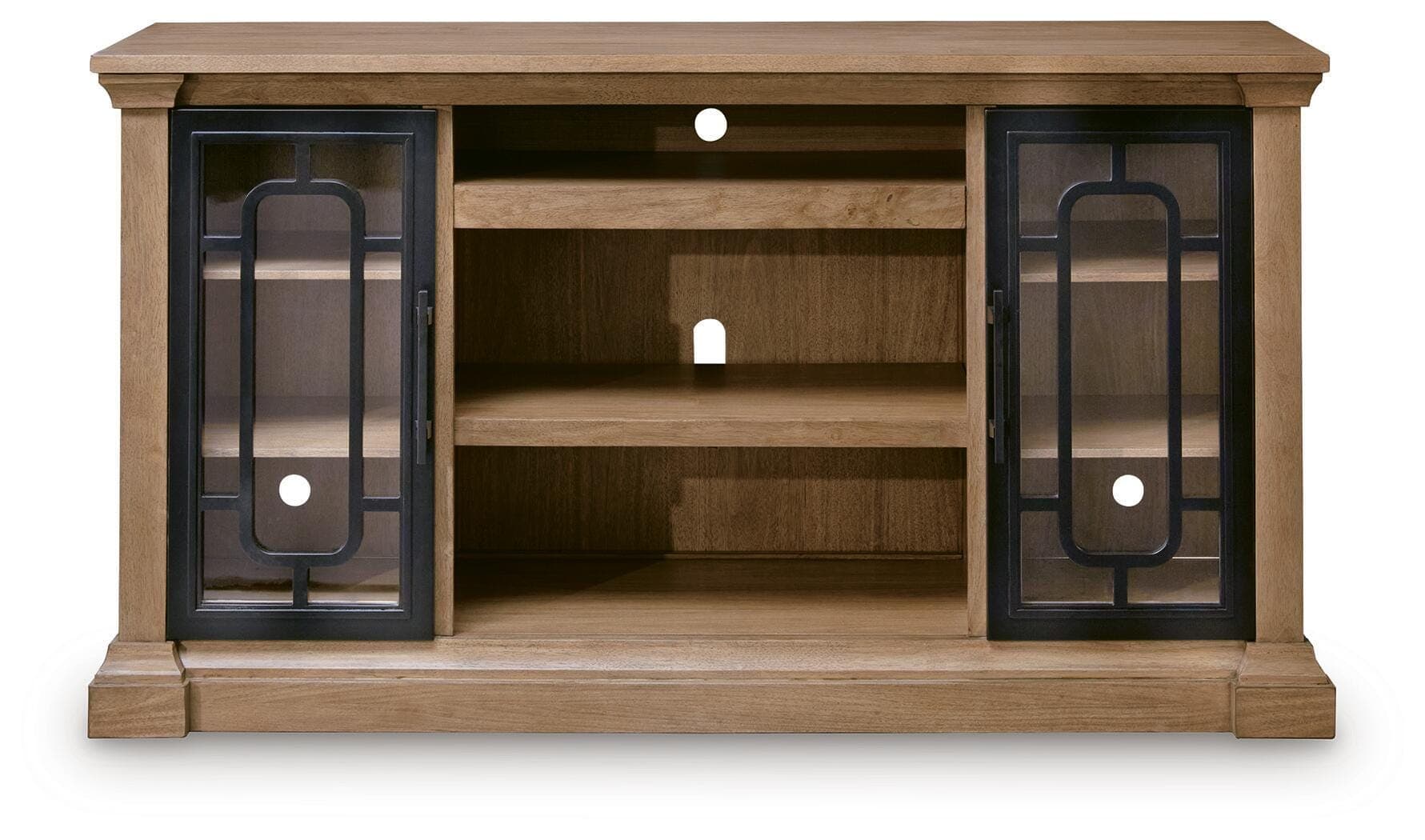 Wittenmyer 72" TV Stand — Black/Gray & Brown/Beige — view 4