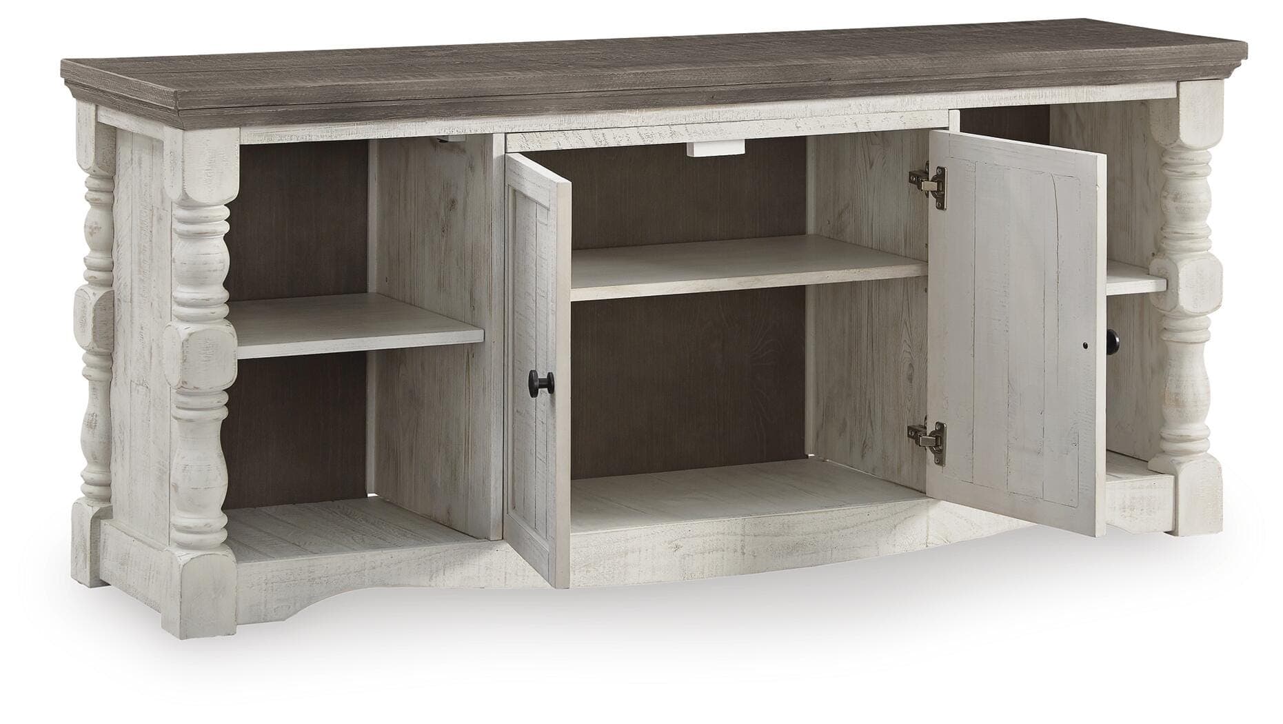 Havalance 67" TV Stand — White & Brown/Beige — view 5