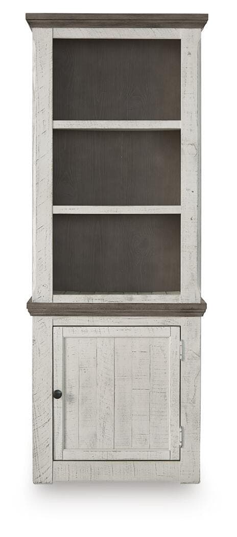 Havalance Right Pier Cabinet — White & Brown/Beige — view 2