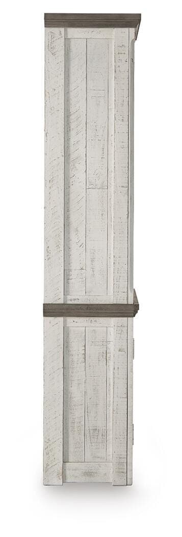 Havalance Right Pier Cabinet — White & Brown/Beige — view 4