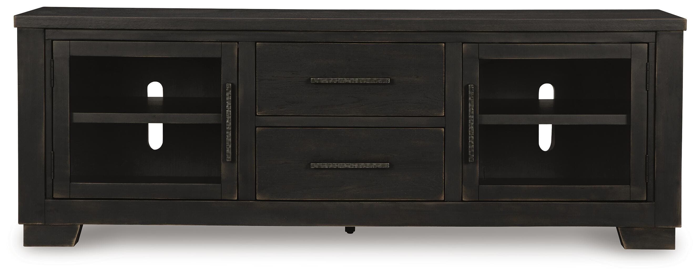Galliden 80" TV Stand — Black/Gray — view 4
