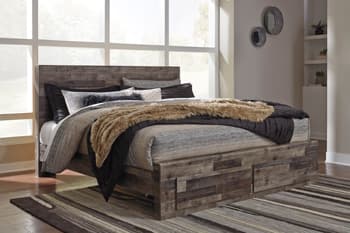 Derekson King Panel Bed with 2 Storage Drawers view 3