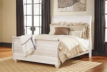 Willowton Queen Sleigh Bed view 3
