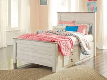Willowton Full Panel Bed with 2 Storage Drawers view 3
